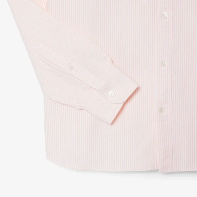 Camisa Oxford a rayas de corte regular para hombre