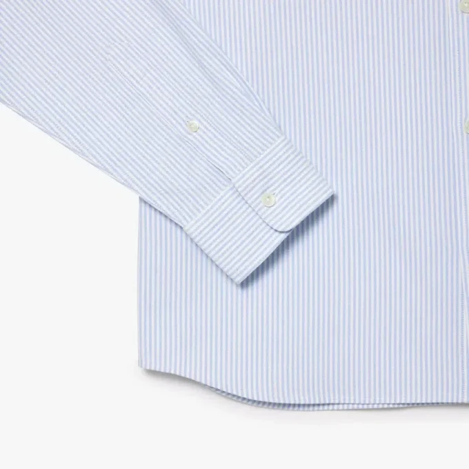 Camisa Oxford a rayas de corte regular para hombre