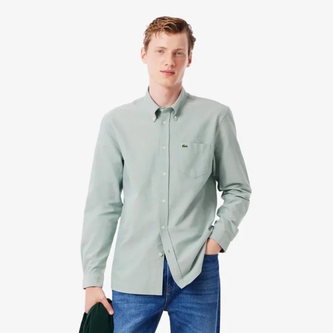 Camisa Oxford de corte regular para hombre