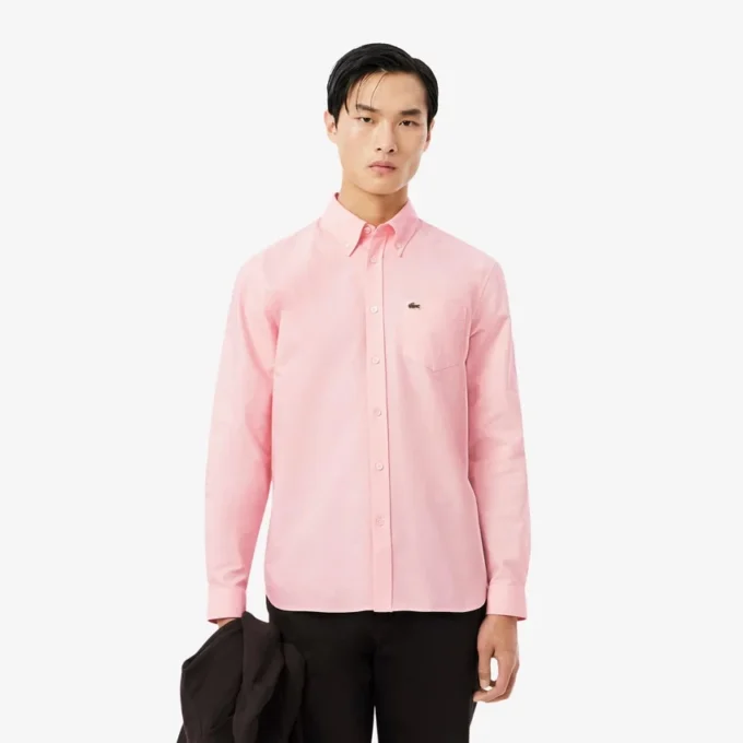 Camisa Oxford de corte regular para hombre