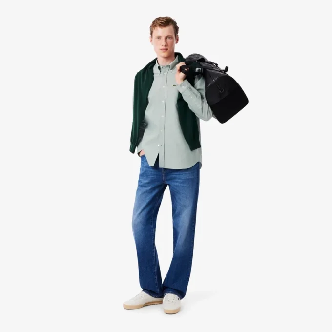 Camisa Oxford de corte regular para hombre