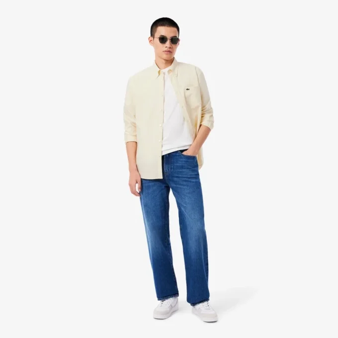 Camisa Oxford de corte regular para hombre