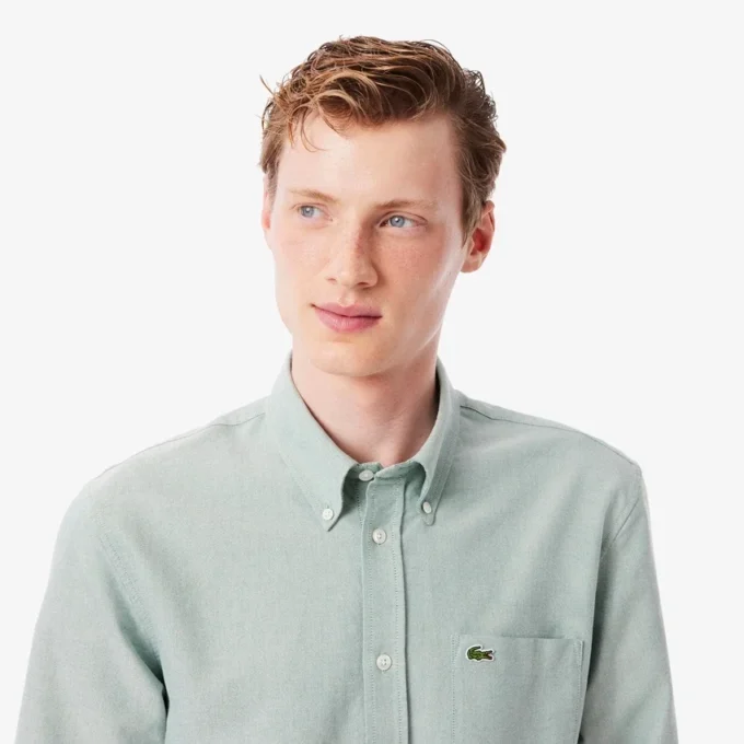 Camisa Oxford de corte regular para hombre