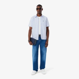 Camisa Oxford de manga corta y corte regular para hombre
