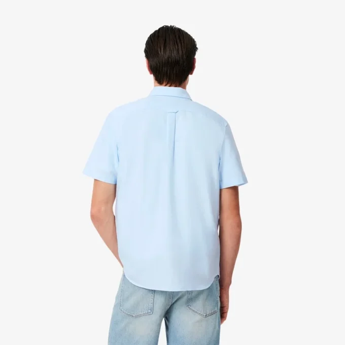 Camisa Oxford de manga corta y corte regular para hombre