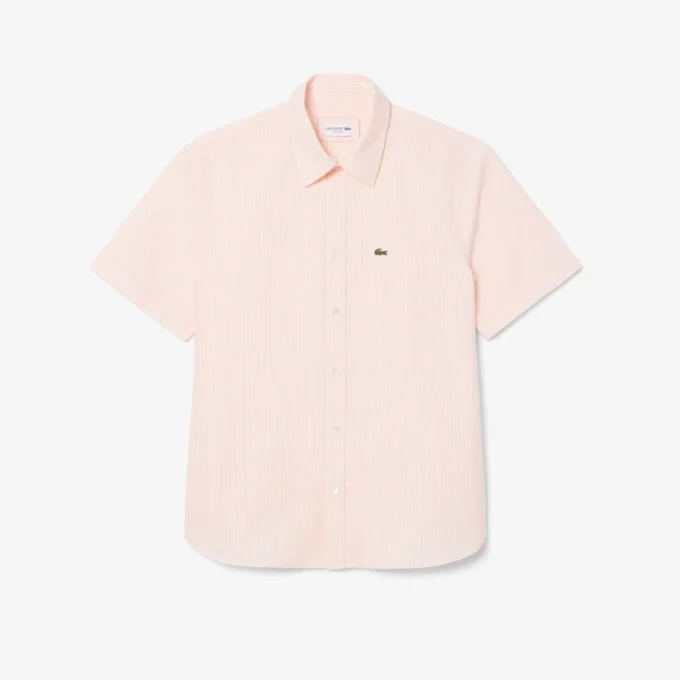 Camisa Oxford de manga corta y corte regular para hombre
