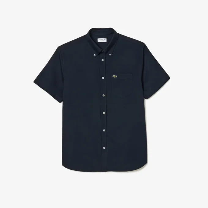 Camisa Oxford de manga corta y corte regular para hombre