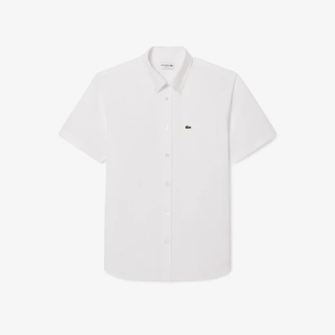 Camisa Oxford de manga corta y corte regular para hombre