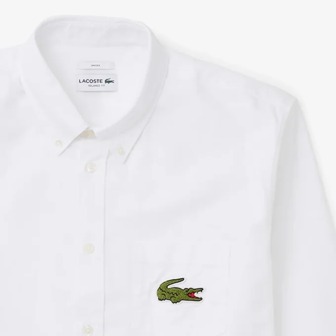 Camisa Oxford unisex de corte holgado