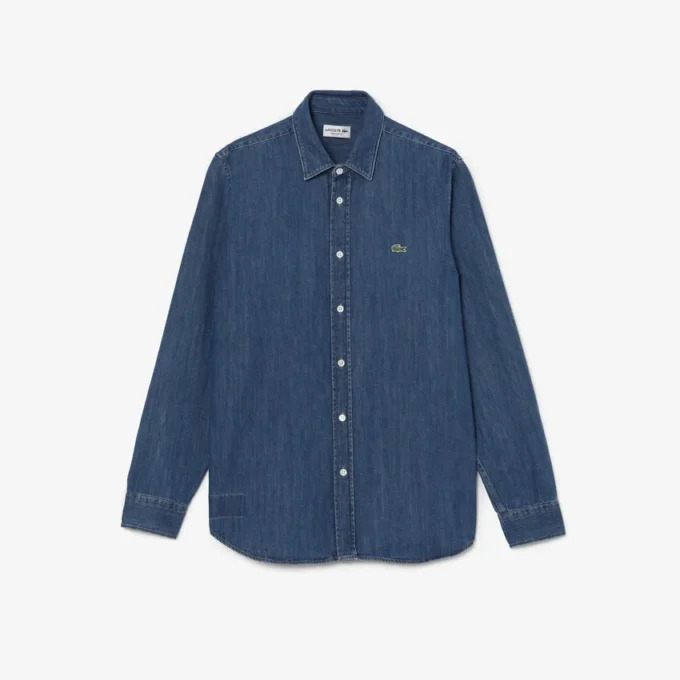 Camisa vaquera de corte regular para hombre
