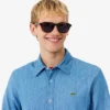 Camisa vaquera ligera de corte regular para hombre