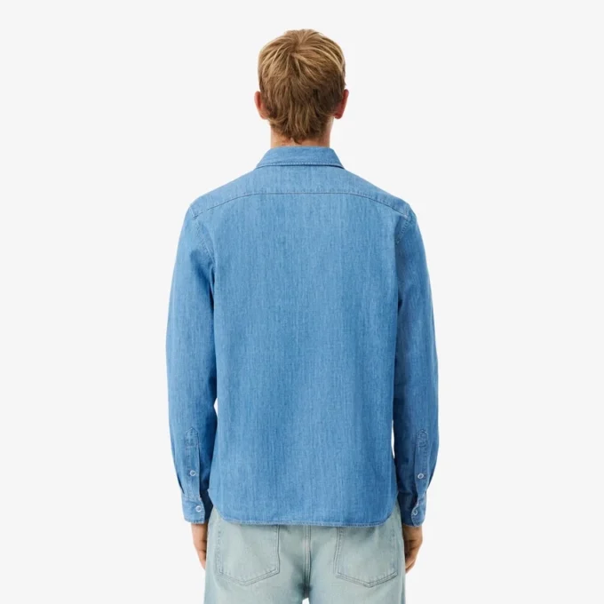 Camisa vaquera ligera de corte regular para hombre