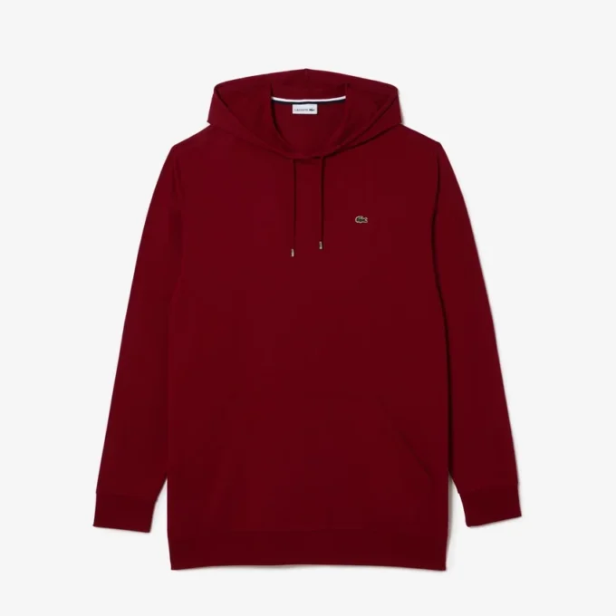 Camiseta con capucha de corte largo para hombre