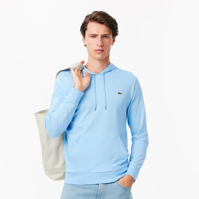 Camiseta con capucha de manga larga para hombre