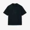 Camiseta con cocodrilo bordado de la pasarela