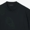 Camiseta con cocodrilo bordado de la pasarela