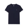 Camiseta con cuello en V de algodón Pima