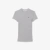 Camiseta de algodón acanalado de corte ajustado para mujer