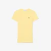 Camiseta de algodón acanalado de corte ajustado para mujer