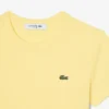 Camiseta de algodón acanalado de corte ajustado para mujer