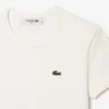 Camiseta de algodón acanalado de corte ajustado para mujer