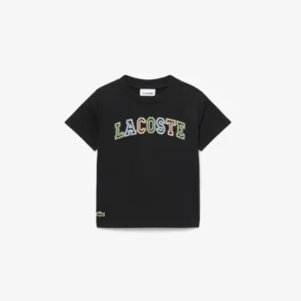 Camiseta de algodón bordada