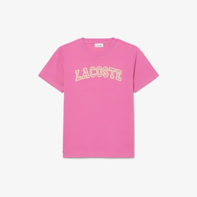 Camiseta de algodón bordada