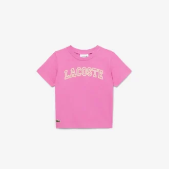 Camiseta de algodón bordada