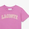 Camiseta de algodón bordada