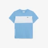 Camiseta de algodón con bloques de color