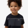 Camiseta de algodón con bloques de color