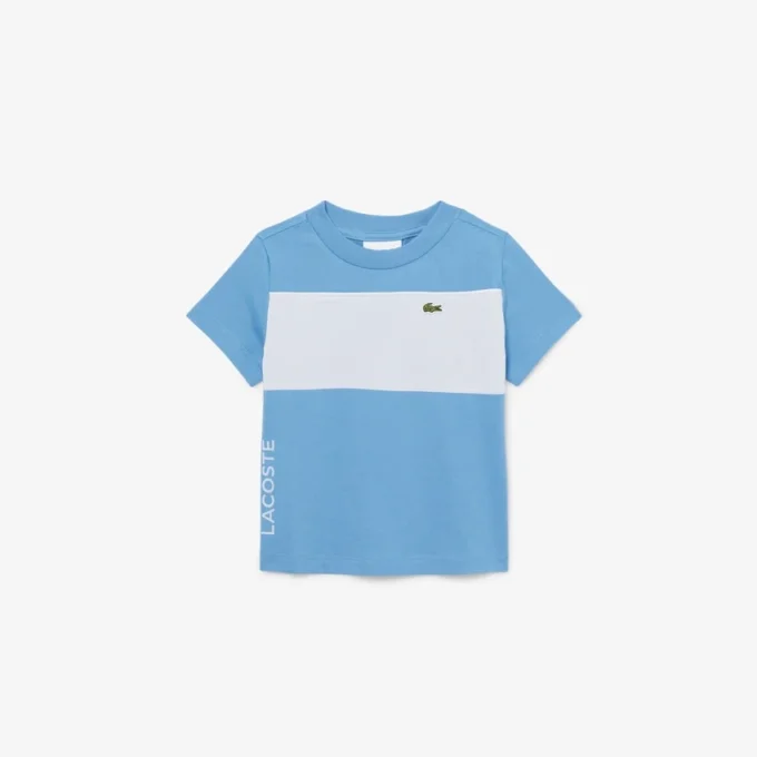 Camiseta de algodón con bloques de color
