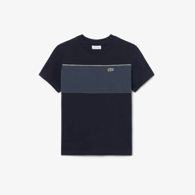 Camiseta de algodón con bloques de color