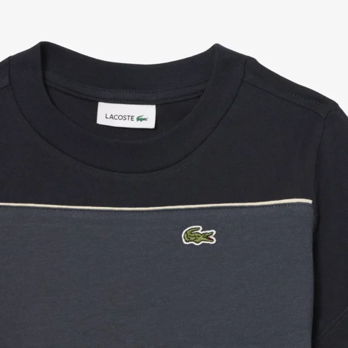 Camiseta de algodón con bloques de color