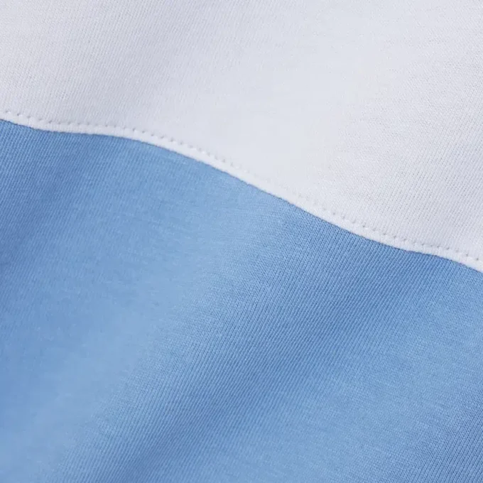 Camiseta de algodón con bloques de color