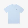 Camiseta de algodón con cuello en V acanalado y corte alto para hombre