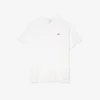 Camiseta de algodón con cuello en V acanalado y corte alto para hombre