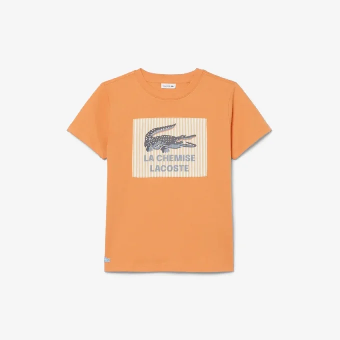 Camiseta de algodón con detalle de insignia