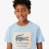 Camiseta de algodón con detalle de insignia