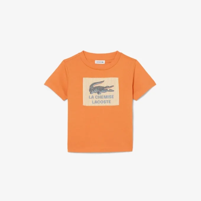 Camiseta de algodón con detalle de insignia