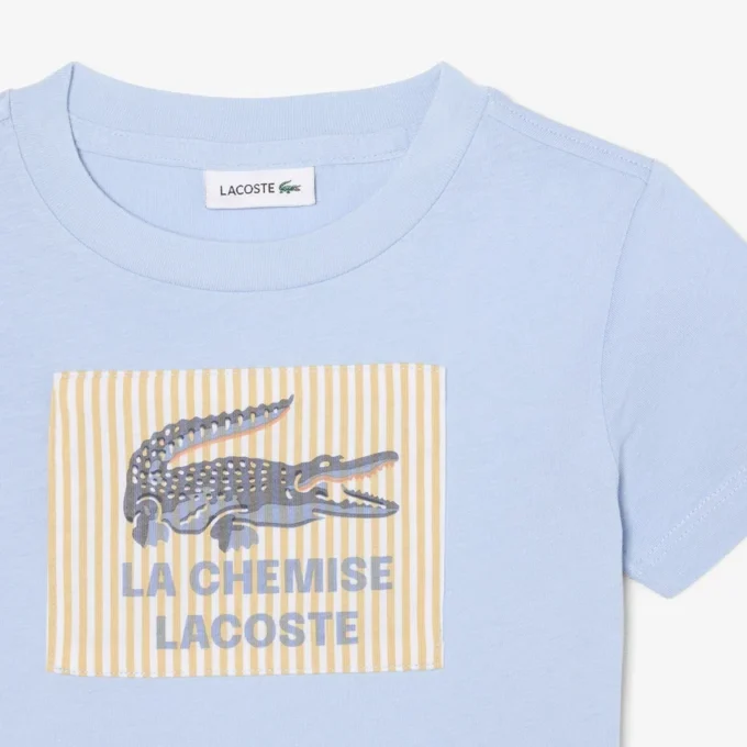 Camiseta de algodón con detalle de insignia