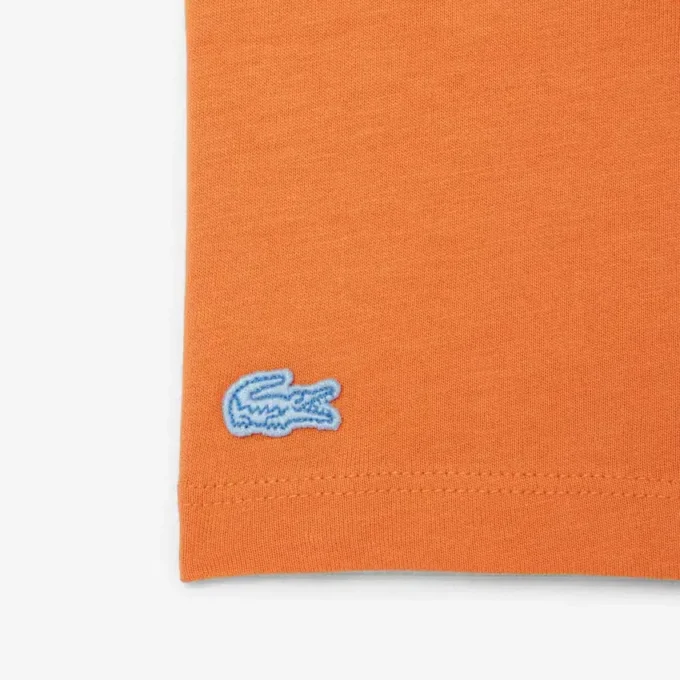 Camiseta de algodón con detalle de insignia
