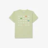 Camiseta de algodón con estampado de cocodrilo