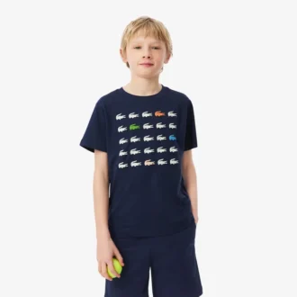 Camiseta de algodón con estampado de cocodrilo