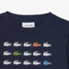 Camiseta de algodón con estampado de cocodrilo