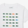 Camiseta de algodón con estampado de cocodrilo