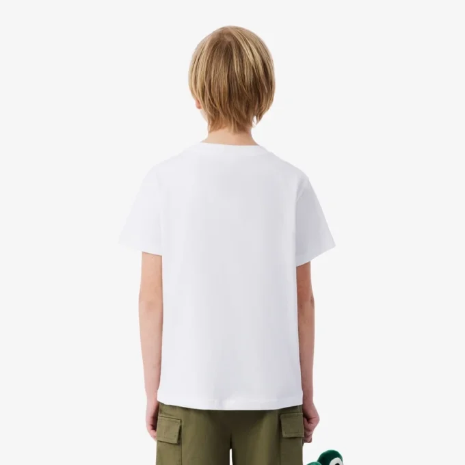 Camiseta de algodón con estampado de cocodrilo