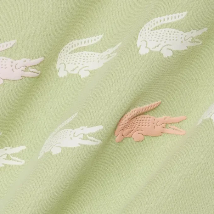 Camiseta de algodón con estampado de cocodrilo