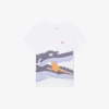 Camiseta de algodón con estampado de cocodrilo