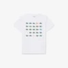 Camiseta de algodón con estampado de cocodrilo